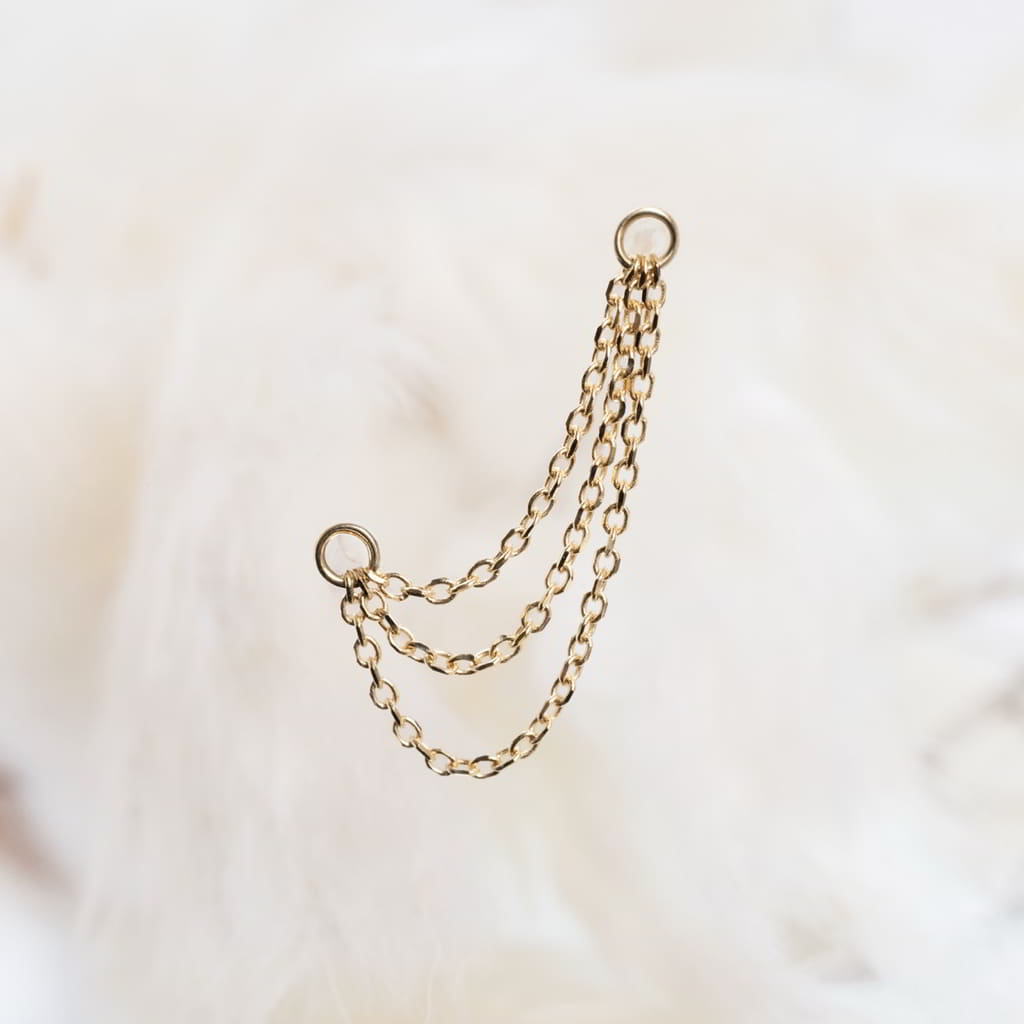 The Triple Wolf 18k Gelbgold