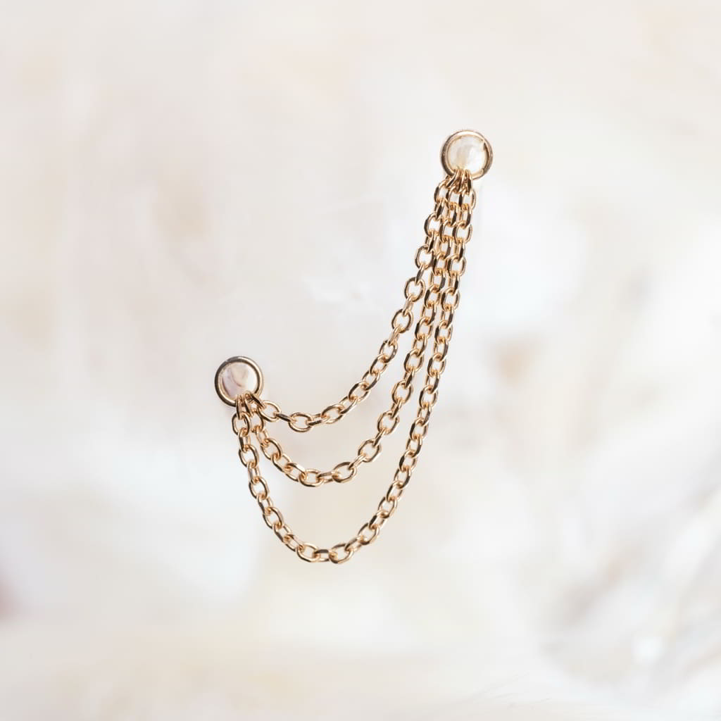 The Triple Wolf 18k Rosegold
